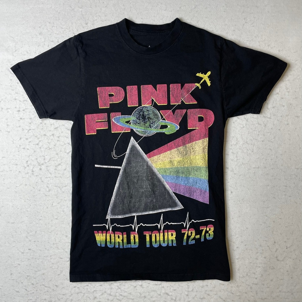 Pink Floyd Dark Side of the Moon World Tour 72-73 Black T‎ Shirt Small